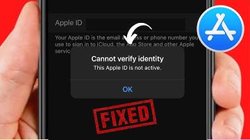 How To Fix Cannot Verify Identity This Apple ID Is Not Active | Activate Your Apple ID On iOS 17