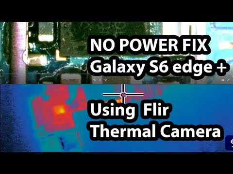 Troubleshoot Galaxy S6 edge plus No power Using a Flir thermal cam. Bad Power IC chip