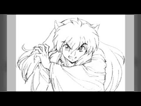 デジタル 犬夜叉描いてみた Youtube