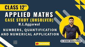 Class 12 Applied Maths|Unit 1|Case Study|@binaymaheshwari2808