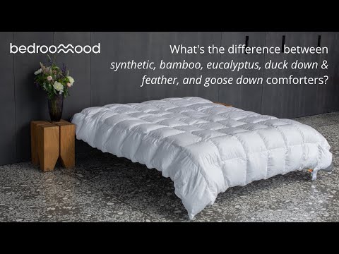 Meideina Andriuliene presents 6 different duvet types: synthetic, bamboo filling, eucalyptus filling, duck down and feather mix and 100% white goose down com...