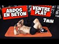 ABDOS EN BÉTON ET VENTRE PLAT EN 7 MIN ! (exercice maison)