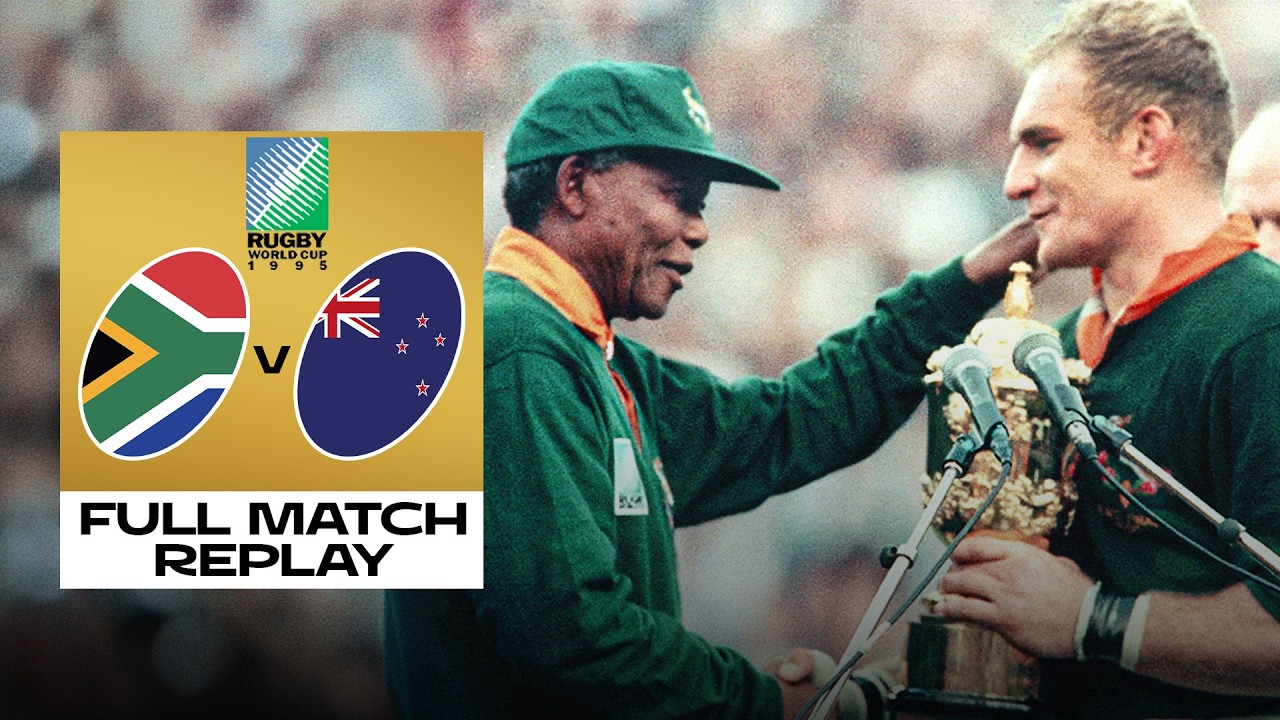 The Most Iconic EVER Rugby World Cup Final 🤯 | South Africa v New Zealand | Full Match Replay | 1995