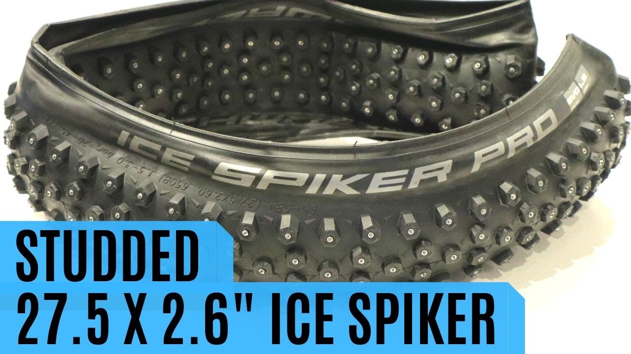 Winter Folding Black Skin 26x2.1 Schwalbe Ice Spiker Pro HS 379 Studded Mountain Bike Tire 
