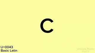 Unicode Movie (Part 1 - Basic Latin)