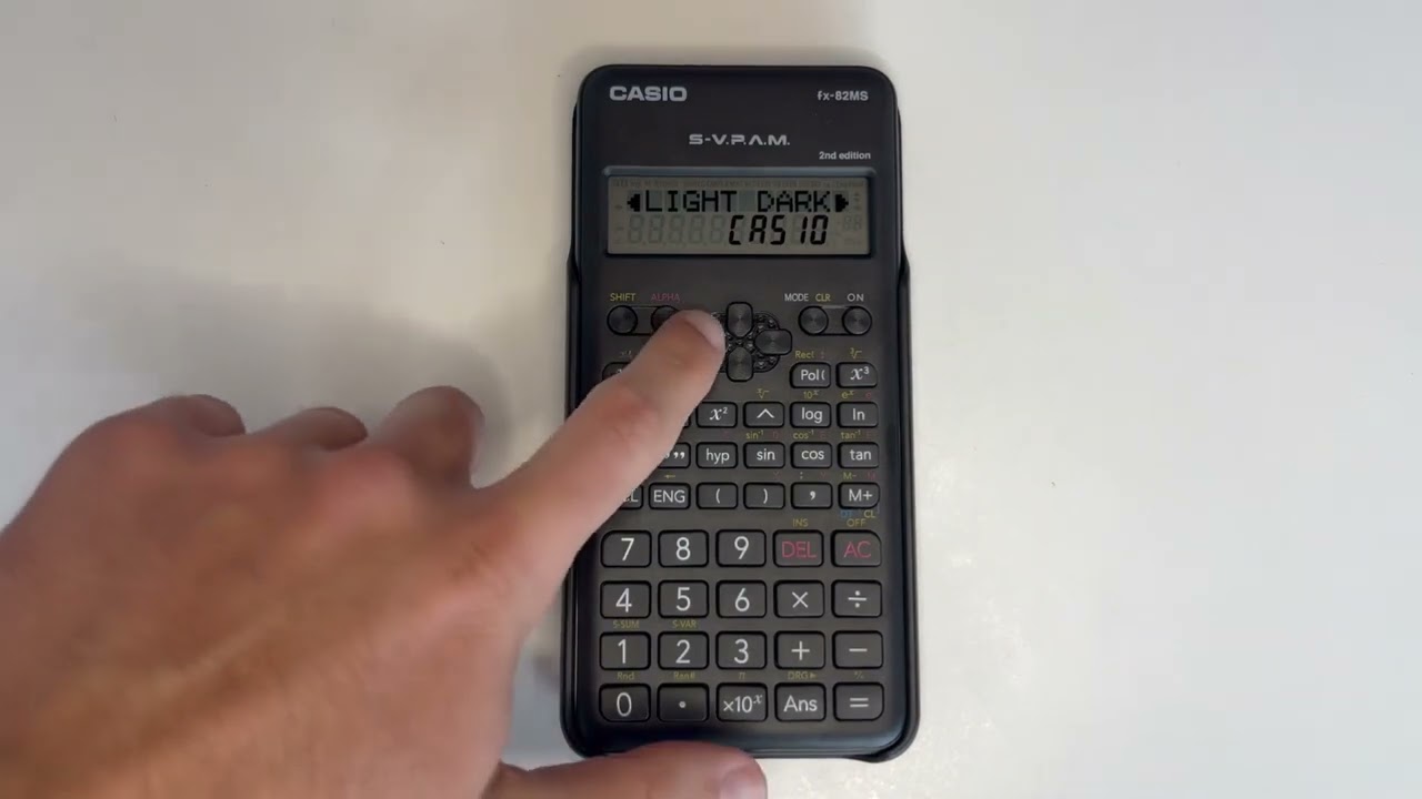 電卓の明るさを変更する方法 | Casio fx-82 MS - YouTube