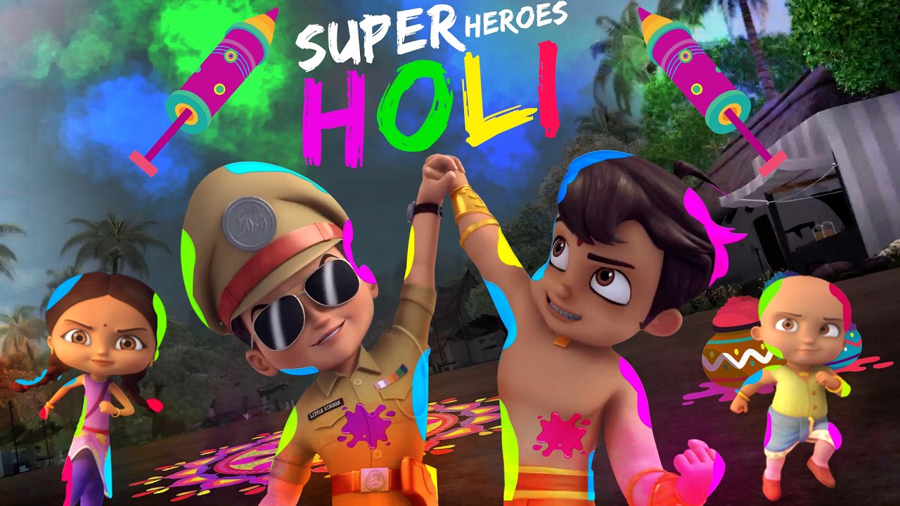 Chhota Bheem & Little Singham - Holi Ke Superheroes | Ultimate Holi Showdown | Cartoons for Kids
