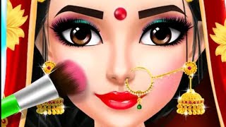 indian wedding makeup and dress up game screenshot 1