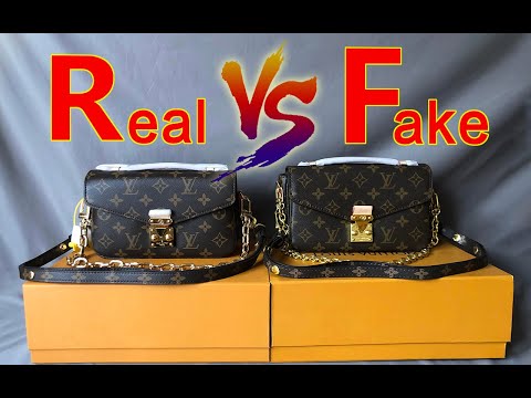 REAL VS FAKE LOUIS VUITTON POCHETTE METIS EAST WEST M4629 COMPARISON REVIEW  