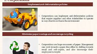 Solutions to stop deforestation