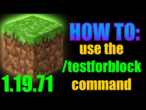 How to USE the /testforblock command! (1.19.71)