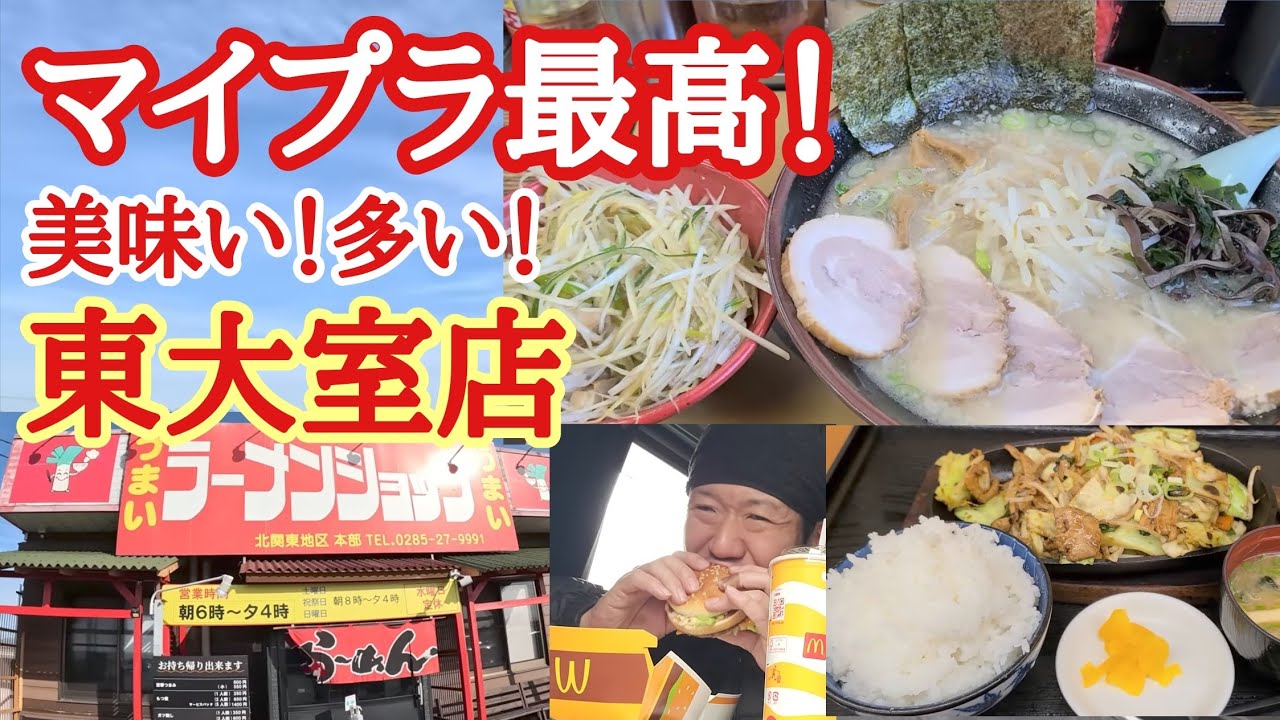 【長距離トラック】マイプラ最高！【ラーメンショップ東大室店】美味い！多い！鉄板ジュージューPA飯！【内津峠PA上】【Japanese food】
