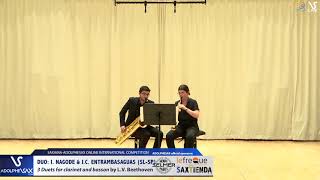 Download Lagu DUO I. NAGODE \u0026 J.C. ENTRAMBASAGUAS play 3 Duets by L.V. Beethoven #adolphesax MP3