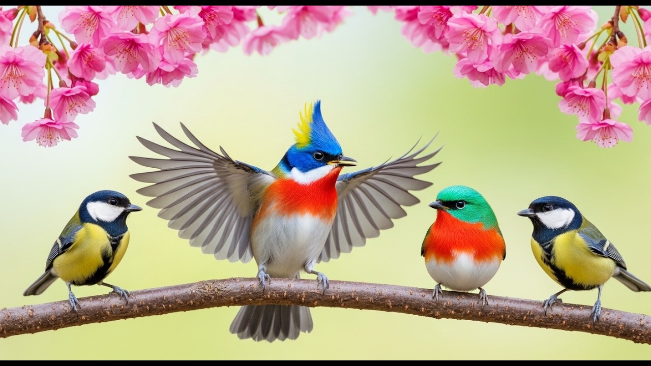 Beautiful Relaxing Piano with Bird Sounds | Calm Nature Music for Deep Focus & Healing