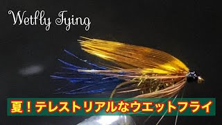 ウェットフライ・タイイング[ドライ派も納得のボディ！夏の強力なウエットフライ]