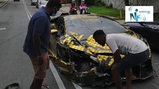 Malaysia Lamborghini Huracan Crashes into Perodua Viva with an Unexpected Ending