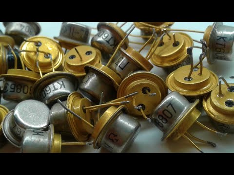 Золото из советских КТ608 Аффинаж транзисторов