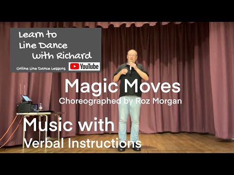BEGINNER LINE DANCE LESSON 91 - Magic Moves - Part 2 - Music with verbal instruction