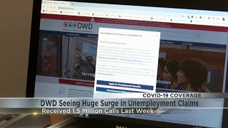Unemployment claims surging in Wisconsin