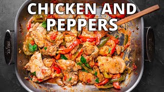 Easy Boneless Chicken Thighs And Peppers