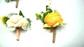 Brooches For Men | Flower Brooches | Lapel Pins for Men Set 4 | Available in 6 Colours