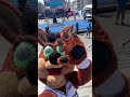 Say hello to Coyote! The Spurs mascot is in London 🇬🇧