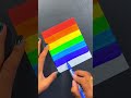 Easy rainbow  unicorn art idea using doms brush pen shorts sayisfying painting art viral