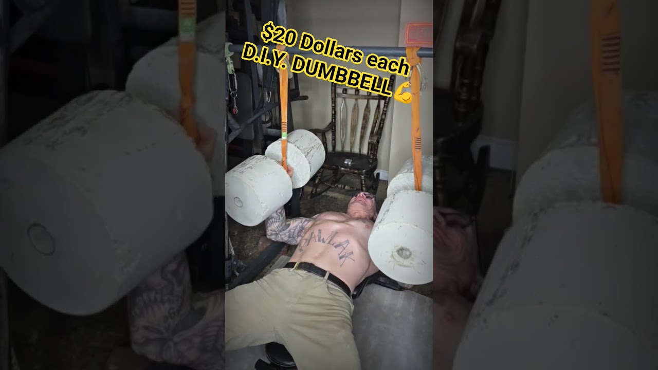 Бетонная гантель за 20 долларов 💪 