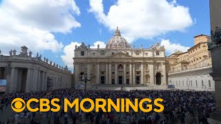 Black smoke rises from Sistine Chapel as cardinal electors vote inconclusively for third time