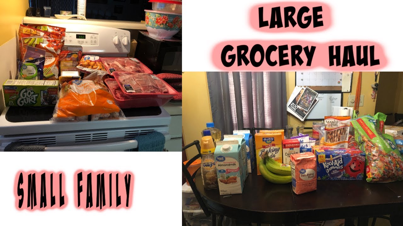Veda Day 13: Small Family Large Grocery Haul - YouTube A Blended Dream