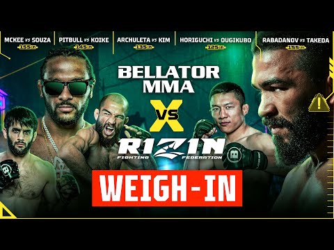 Weigh Ins | Bellator MMA vs. Rizin