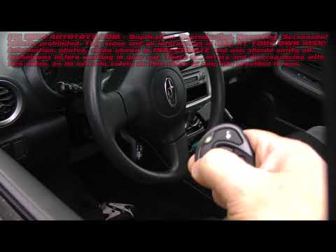 SUBARU REMOTE START INSTALLATION UNCUT USE AT YOUR OWK RISK