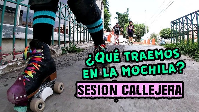 Como poner patines en Mochila porta Patines y Skate Voltage 