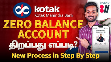 Kotak Mahindra Bank Open Account Zero Balance in Tamil | Kotak 811 Account Opening Online