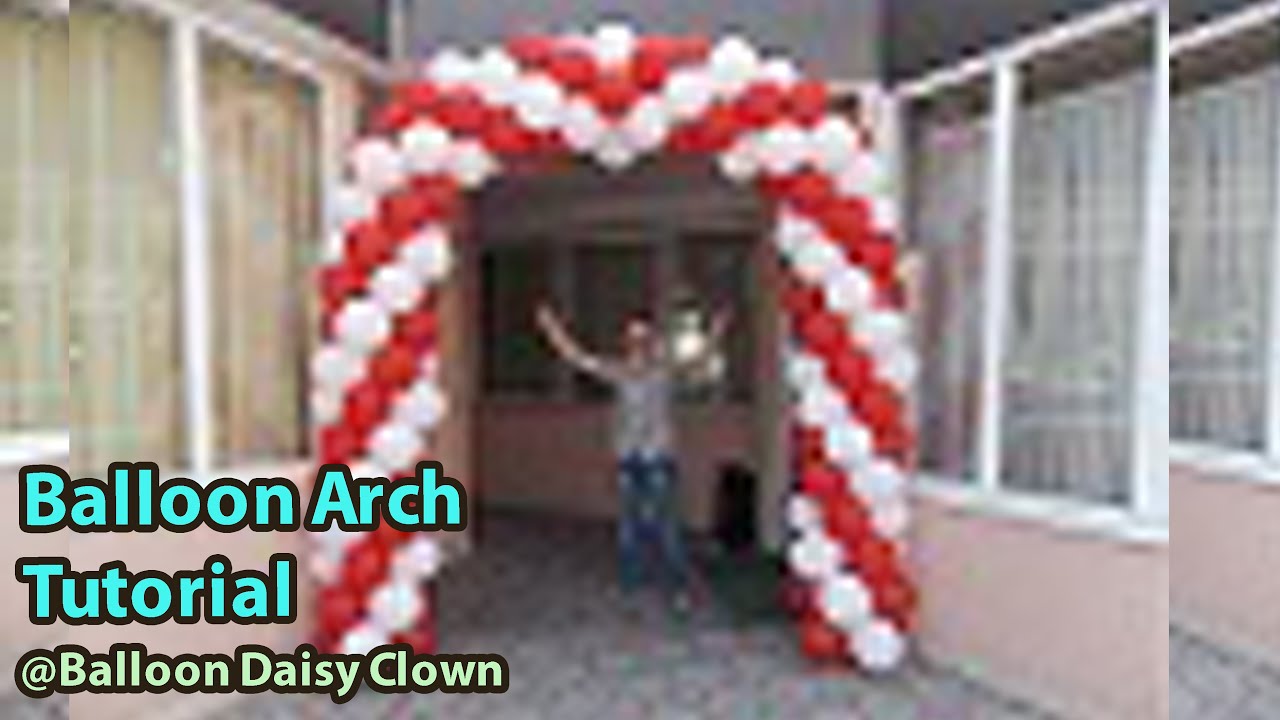 BALLOON ARCH TUTORIAL how to make a balloon arch Balloon Decoration ...