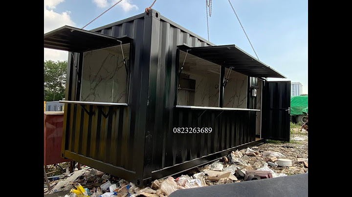 Container văn phòng 40 feet giá rẻ làm quán cafe năm 2024