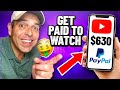 Earn $630 Watching Youtube Videos (FREE Paypal Money) Make Money Online