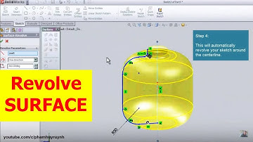 How to Create a Revolved Surface in SOLIDWORKS
