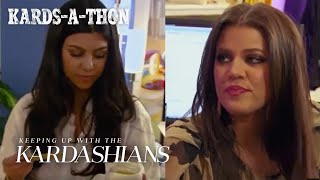 ICONIC Sister Moments: Kylie Saves Kim's Diamond Earring \& Kourtney Waxes Khloe | Kards-A-Thon | E!