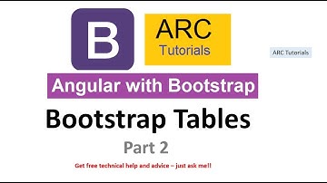 Angular Bootstrap Tables | Part 2 | Angular Bootstrap 4 Tutorials | Angular Bootstrap Tutorial