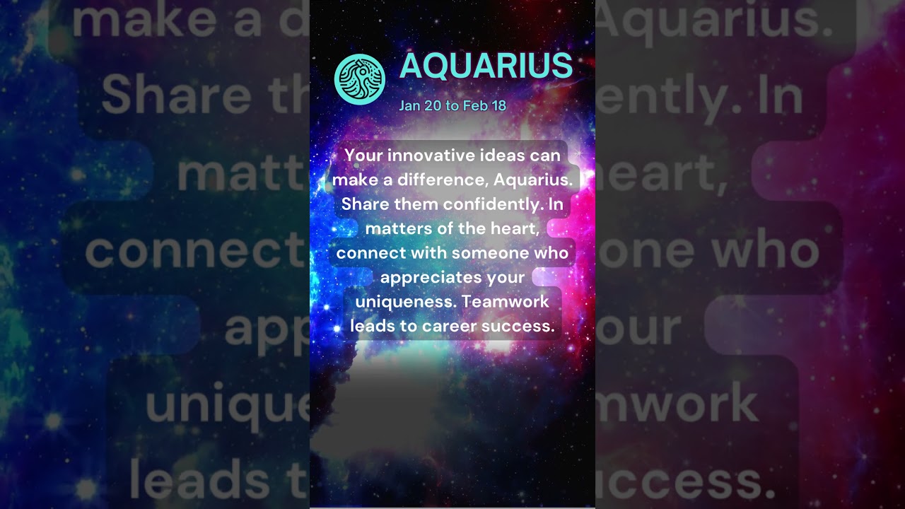 Aquarius Daily Horoscope: Your Cosmic Guide to a Fantastic Day! 