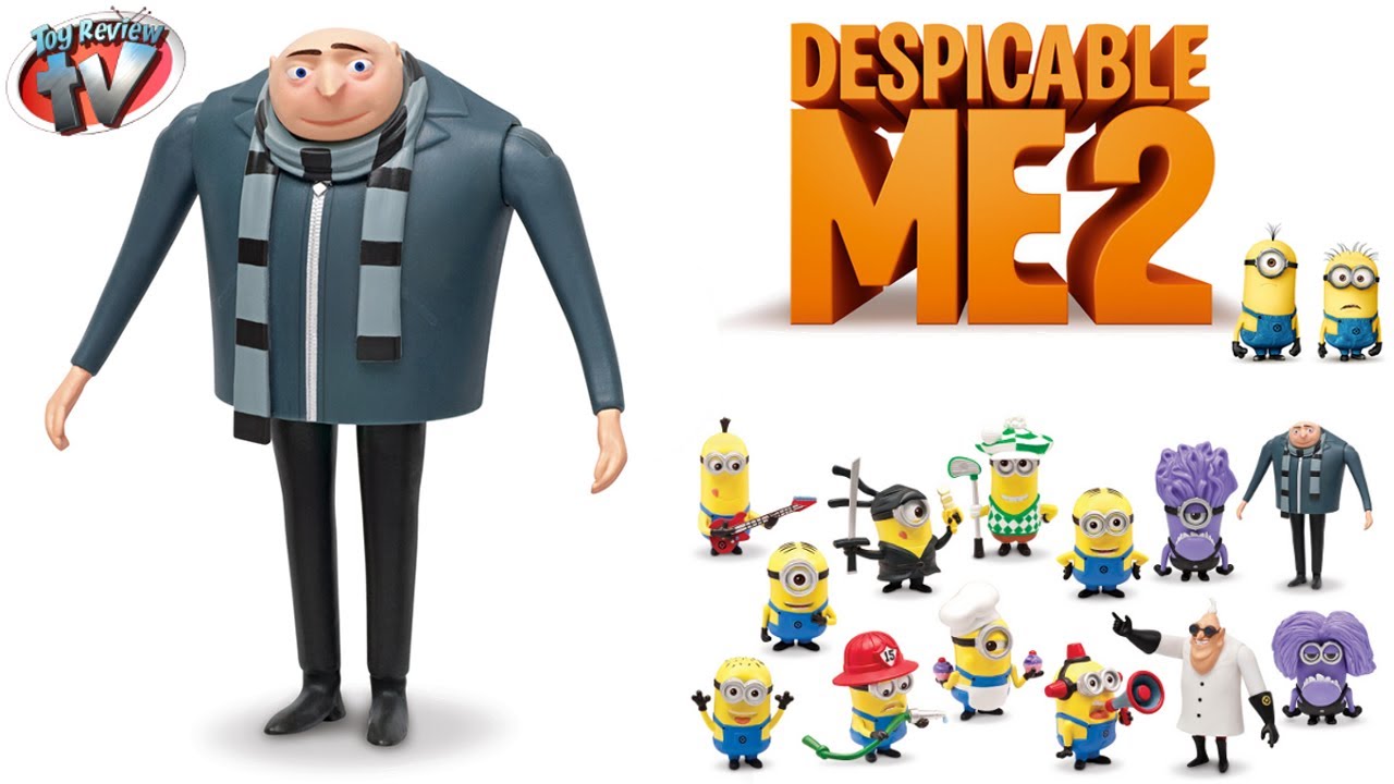 Despicable Me 2 Gru Action Figure Toy Review Thinkway Toys Youtube