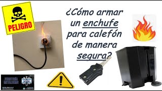 ¿Cómo armar un #enchufe para calefon de manera segura? #ferreteria metaldemo