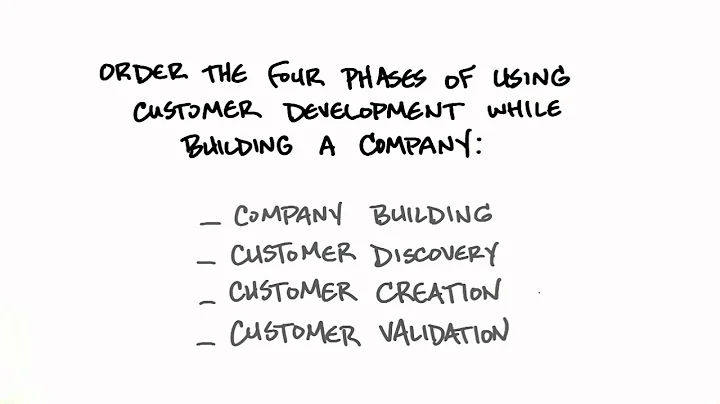 Four Phases Of Customer Development - How to Build a Startup - DayDayNews