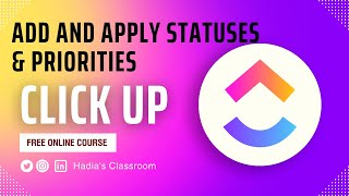 How to add and apply Statuses and Priorities | ClickUp Tool | Urdu Tutorial (Part-III) screenshot 3