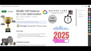 [NEW2025] Modify VM Instance for Cost Optimization || #qwiklabs || Google Cloud Arcade 2025