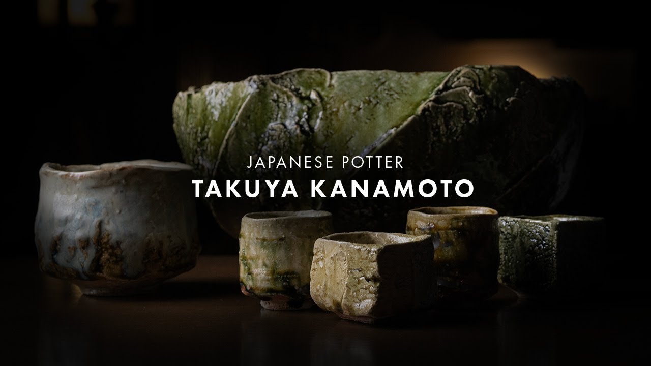 現代の織部焼 | 陶芸家：金本卓也さんの大和織部ぐい吞、抹茶茶碗、大