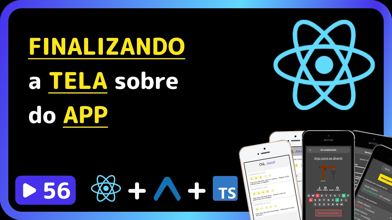 Curso base de React Native 2025: #56 - Finalizando a tela de Sobre