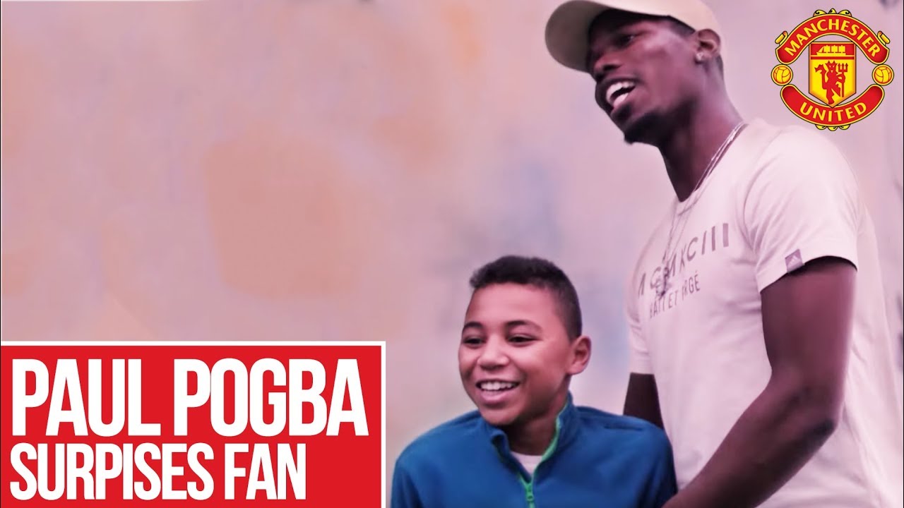 Paul Pogba Surprises a Young Fan at Old Trafford | Manchester United