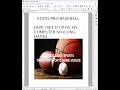 How to set up Statis-Pro Baseball Part 1 on your computer Esp. 106